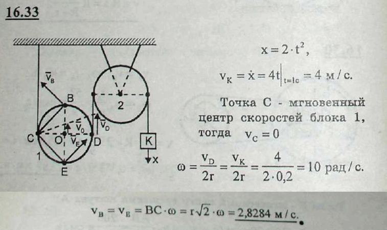 Определить скорость груза